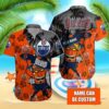 Custom Name Island Vibes Edmonton Oilers Summer Hawaiian Shirt
