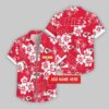 Custom Name Kansas City Chiefs Hibicus Pattern Hawaiian Shirt For Fans