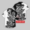 Custom Name Las Vegas Raiders Rose Branch Pattern Hawaiian Shirt For Fans