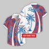 Custom Name Los Angeles Dodgers Coconut Pattern Hawaiian Shirt For Fans