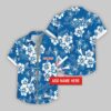 Custom Name Los Angeles Dodgers Hibicus Hawaiian Shirt For Fans