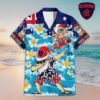 Custom Name Melbourne AFL Santa Claus Team Hawaiian Shirts