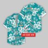 Custom Name Miami Dolphins Hibicus Hawaiian Shirt For Fans