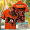Custom Name Philadelphia Flyers Tropical Shadow Summer Hawaiian Shirt
