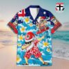 Custom Name St Kilda AFL Santa Claus Team Hawaiian Shirts