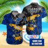 Custom Name St. Louis Blues Tropical Surf Summer Hawaiian Shirt