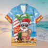 Custom Name Suns AFL Santa Claus On Beach Hawaiian Shirts
