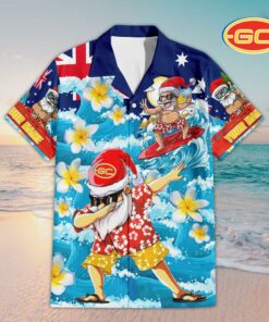 Custom Name Suns AFL Santa Claus Team Hawaiian Shirts