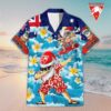 Custom Name Sydney Swans AFL Santa Claus Team Hawaiian Shirts