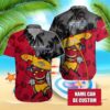 Custom Name Washington Capitals Tiki Surfer Summer Hawaiian Shirt