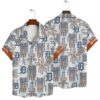 Detroit Tigers Tiki Floral Summer Hawaiian Shirt