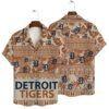 Detroit Tigers Tribal Pattern Summer Hawaiian Shirt