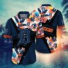 Detroit Tigers Tropical Color Block Summer Hawaiian Shirt