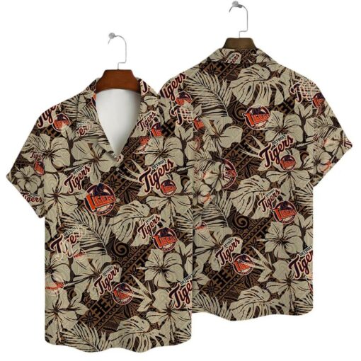 Detroit Tigers Tropical Jungle Summer Hawaiian Shirt