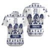 Detroit Tigers Tropical Leaf Pattern Summer Hawaiian Shirt