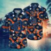 Detroit Tigers Vintage Floral Medley Summer Hawaiian Shirt