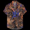 Detroit Tigers Vintage Skull & Floral Summer Hawaiian Shirt