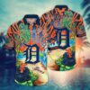 Detroit Tigers Volcanic Island Summer Hawaiian Shirt