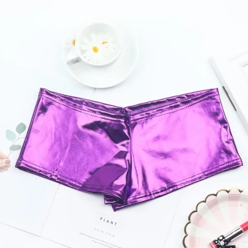 PU Patent Leather Shorts Glitter Sexy Pole Dance Boot Shorts Mini Short Women Club Wear Pantalón Corto Sexy Panties Shorts - Image 11