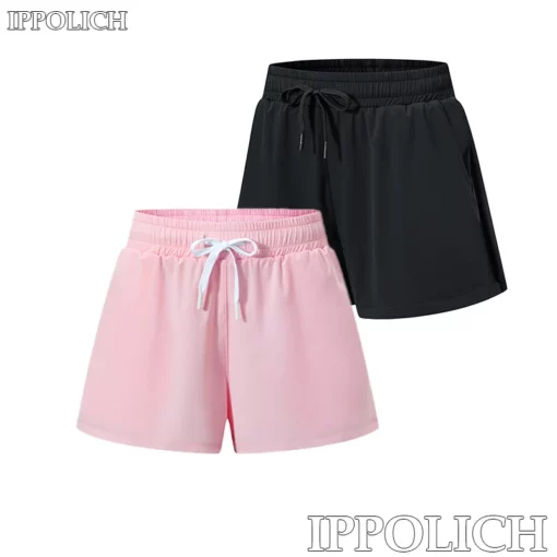 Woman Yoga Short Pants Running Fitness Outdoor Sport Double-layer Yoga Shorts Pants Quick Dry Breathable Stretch Fitness Running