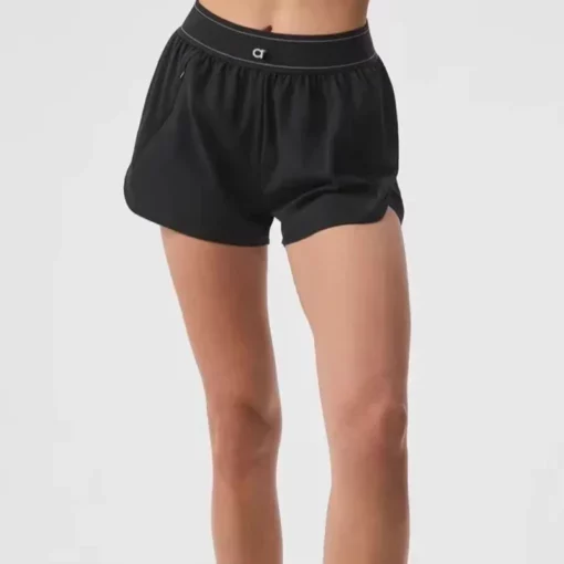 Thin section sports quick-drying yoga shorts summer women's fitness training running badminton high-waisted half trousers skirt - Image 2