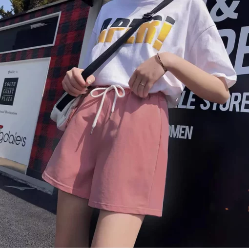 New Casual Women's Shorts A-line High Waist Short Chic Office Lady Shorts With Belted Vintage Female Trousers Spring Summer - Image 3
