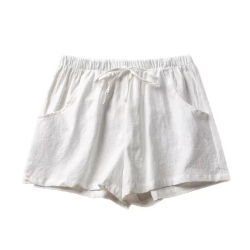 Summer Women Cotton Linen Shorts High Waist Shorts Short Pants Women Fashion Casual Sports Shorts Female S-3XL - Image 11