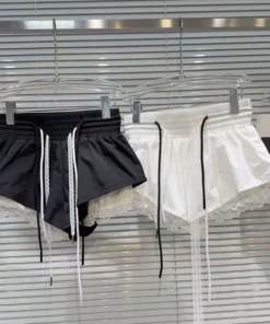 Shorts Woman Summer 2025 New White Korean Fashion Harajuku Balloon Skirt Short Woman Clothing Y2k Black Bloomer Women's Shorts