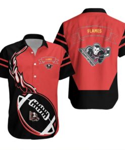 Calgary Flames Gridiron Blaze Summer Hawaiian Shirt