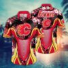 Calgary Flames Hibiscus Wave Summer Hawaiian Shirt