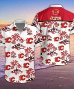 Calgary Flames Island Escape Summer Hawaiian Shirt