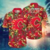 Calgary Flames Jungle Berry Summer Hawaiian Shirt