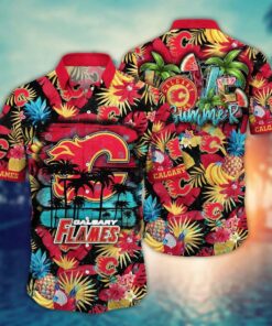 Calgary Flames Paradise Vibes Summer Hawaiian Shirt
