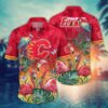 Calgary Flames Tropical Flamingo Summer Hawaiian Shirt