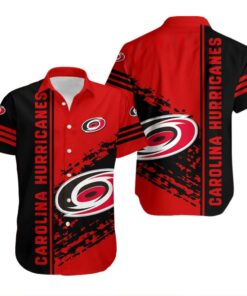 Carolina Hurricanes Dynamic Stripes Summer Hawaiian Shirt