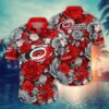 Carolina Hurricanes Floral Elegance Summer Hawaiian Shirt