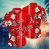 Carolina Hurricanes Floral Stripes Summer Hawaiian Shirt