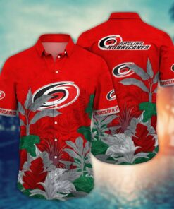 Carolina Hurricanes Jungle Breeze Summer Hawaiian Shirt