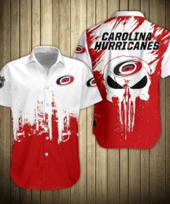 Carolina Hurricanes Skull Fury Summer Hawaiian Shirt