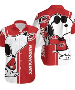 Carolina Hurricanes Snoopy Fan Summer Hawaiian Shirt