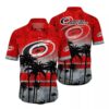 Carolina Hurricanes Sunset Palms Summer Hawaiian Shirt