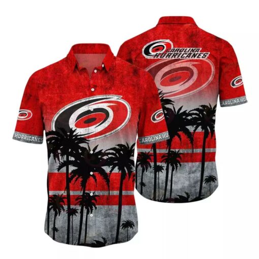 Carolina Hurricanes Sunset Palms Summer Hawaiian Shirt