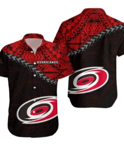 Carolina Hurricanes Tribal Wave Summer Hawaiian Shirt