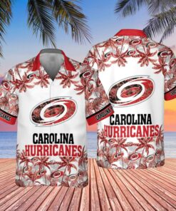 Carolina Hurricanes Tropical Sunset Summer Hawaiian Shirt