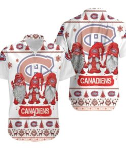 Christmas Gnomes Montreal Canadiens Ugly Sweatshirt Summer Hawaiian Shirt