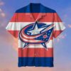 Columbus Blue Jackets Flag Pride Summer Hawaiian Shirt