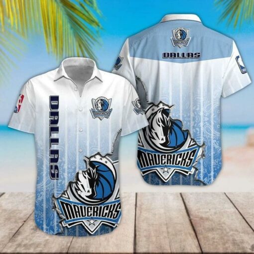 Dallas Mavericks Classic Fade Summer Hawaiian Shirt
