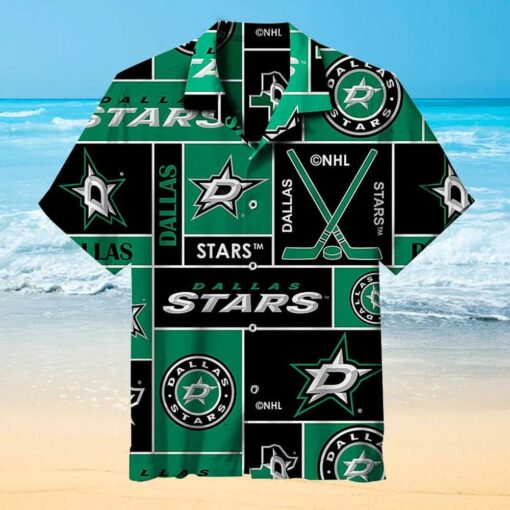 Dallas Stars Classic Logo Summer Hawaiian Shirt