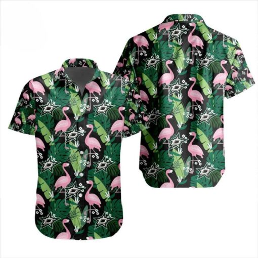 Dallas Stars Flamingo Tropical Summer Hawaiian Shirt