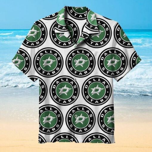 Dallas Stars Icon Pattern Summer Hawaiian Shirt